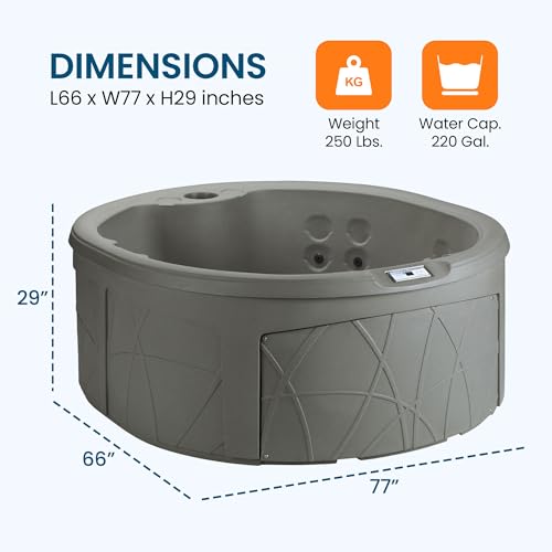 LIFE SMART 4-Person Circular Hot Tub