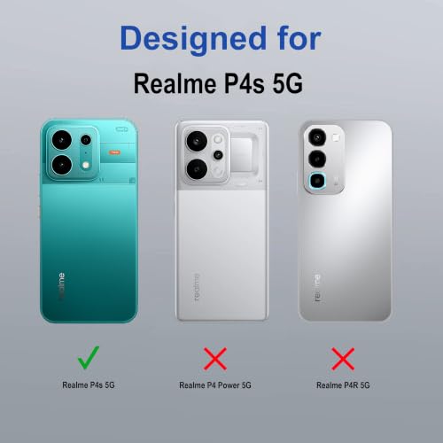 Image of Zapcase Back Case Cover for Realme P4s 5G | Compatible for Realme P4s 5G Back Cover | Compatible with MagSafe | Scratch-Resistant Back Cover | Clear