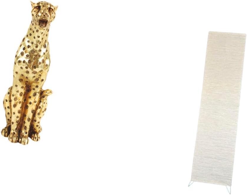 ECOMISTIQ® Golden Cheetah Paper Lamp Sculpture Decorative Animal Tabletop Centerpiece Cozy Living Room Standing Light Cover Ornament for Home Office Decor Home Decor| Showpiece Figurine Statue Murti