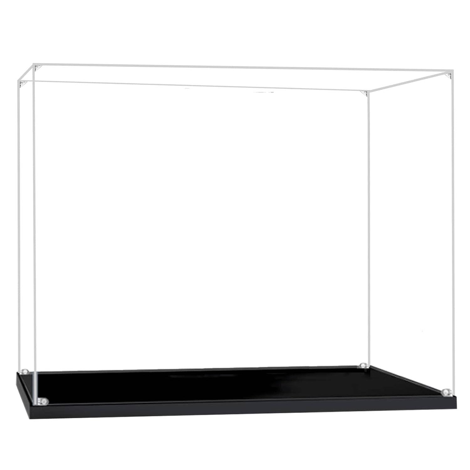 Vitrine mit #4184 Acryl-Vitrine,kompatibel mit #4184 Piratenschiff-Bausteinmodell,staubdichte Display-Box (Modell Nicht im Lieferumfang enthalten)(2MM)