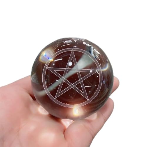 Sphere glass home decoration miniature ange gravé cristal vert armée 3 pièces