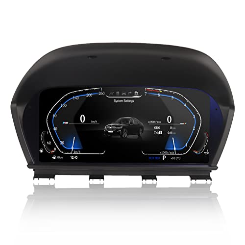 MOOKAKA Fit for BMW 1 Series F20 F21 F52 2011-2018 LCD Dashboard Player Digital Instrument Cluster Panel Multifunction Speedometer Head unit Car Multimedia Player 12.3 Inch HD 1080P Screen
