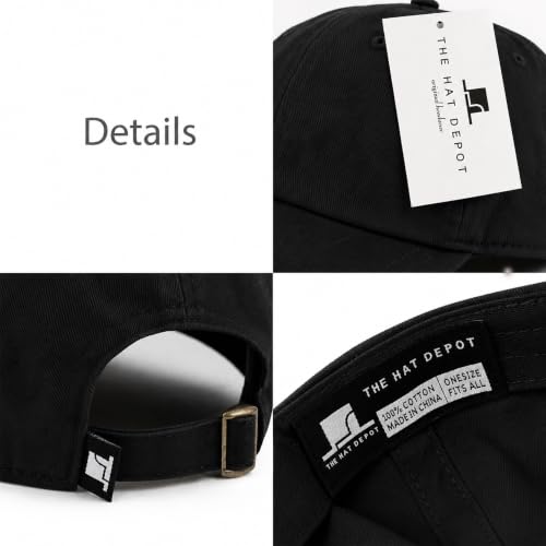Image of USA Flag & Embroidery Premium 100% Cotton Low Profile Adjustable Baseball Dad Cap