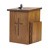 de ofrendas – de madera montada en la pared con cerradura, de solicitud de oración de iglesia – para recaudación de fondos, eventos de culto de caridad, congregación, servicio religioso