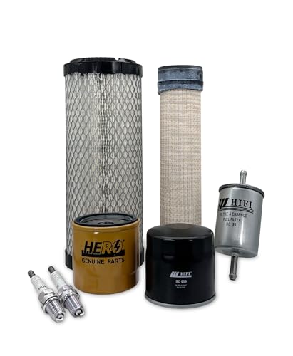 HERO® Maintenance Filter Kit For Exmark LZ26KC724 Lazer Z Zero-Turn Mower With Kohler CH26 78517 26HP Engine