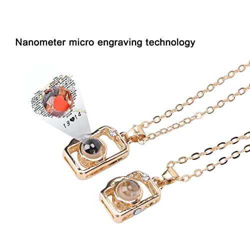 Colar magnético, colar de câmera de liga firme ajustável para homens e mulheres para o Dia dos Namor