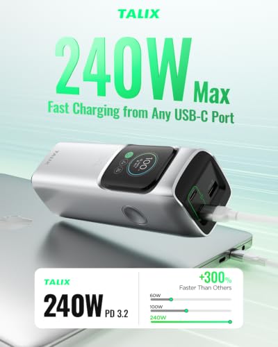 23,450mAh 240W Talix Zeta 3-Port PD 3.2 Laptop Power Bank - image 2