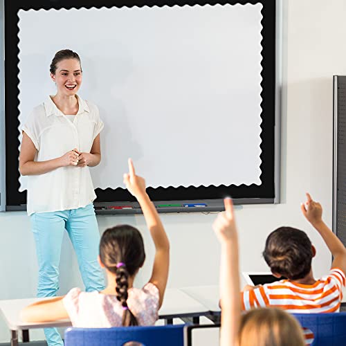 Black Bulletin Borders Stickers, 66 Ft Cclassroom Decoration Borders For Bulletin Board/Black Board/Chalkboard/Whiteboard Trim, Teacher/Student Use For Holiday Classroom/School Decoration #TOP4