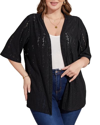 50% Off Plus Size Jacquard Cardigan for Women - Now $9.99