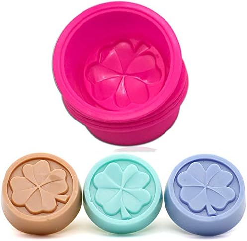 CKANDAY 20 Pcs Silicone Soap Moulds, 100% DIY Handmade Soft Soap Making Supplies Cupcake Muffin Baking Pan Candy Molds for DIY Homemade Craft, Food Grade - Square Round Oval Shaped
