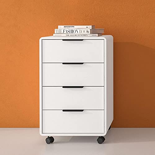 Gaveteiro 4 Gavetas com Rodízios Politorno Acruz Branco