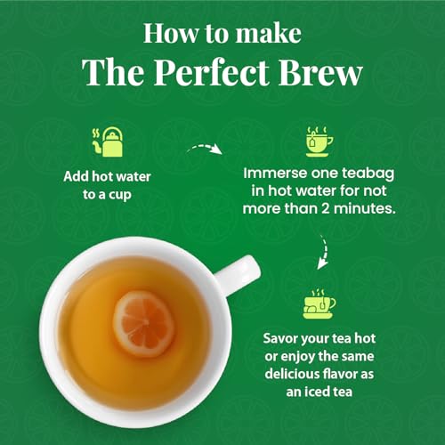 Image of Twinings Green Tea & Lemon, 100 Tea Bags| Pack of 1| Perfectly Balanced & Refreshing Taste| Light, Zesty Lemon Flavour| Low Calorie| Handpicked Leaves| Enjoy a Hot Cup of Tea