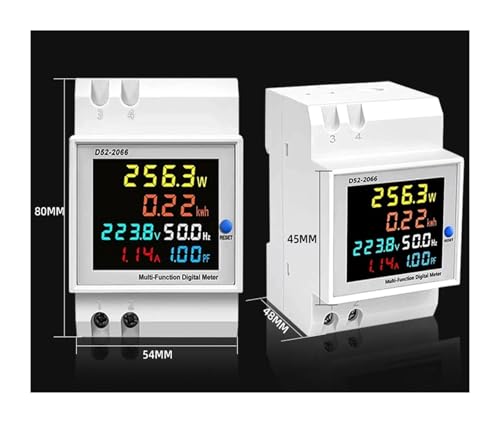 Compteur d'électricité monophasé rail DIN pour tableau électrique domestique