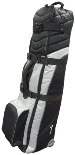 Asbri Golf Tech Deluxe - Carrito de Golf para Viaje, Color Negro y Plateado