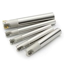 GBJ- 90 Degree Indexable End Mill Holder BAP300R C12-12-120 Milling Cutter Arbor with APMT1135PDER Carbide Inserts Holder Square Shoulder milling Face milling Slotting 300R C12-12-120-1T