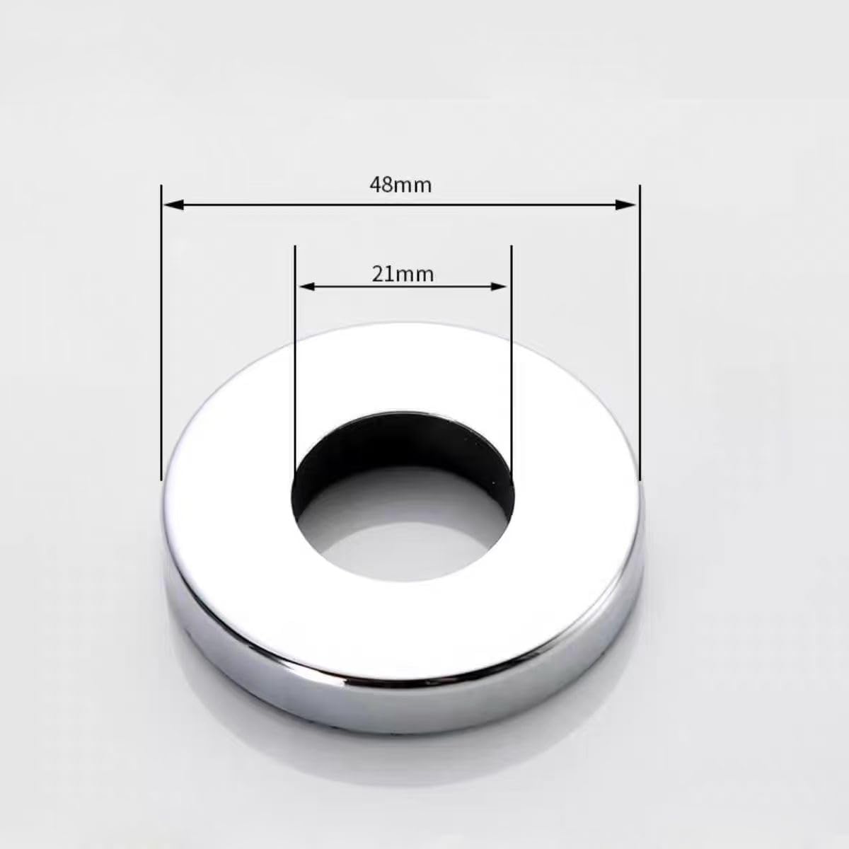 4 Pack Bathroom Faucet Base Ring Stainless Steel Single Handle Bathroom Faucet Mounting Ring Non-Slip Washer Tap Hole Rings Riser for One-Handle Bathroom Sink Faucet Vanity Sink Powder Room