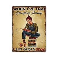 Targa decorativa in metallo con scritta And She Lived Happily Ever After Surfing per casa, bar, pub, discoteca, decorazione da parete, poster in metallo, 20 x 30 cm