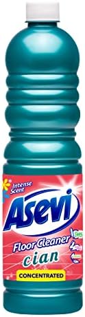 Asevi Concentrated Floor Cleaner Liquid, Hard Floor Cleaner, Laminate Floor Cleaner, 1L, Cian