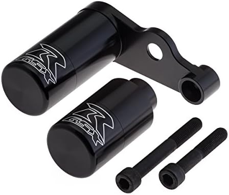 BlackPath - Fits 2006-2009 Suzuki Frame Sliders GSX-R600 + GSX-R750 Motorcycle Slider Puck (Black) T6 Billet Aluminum No Cut