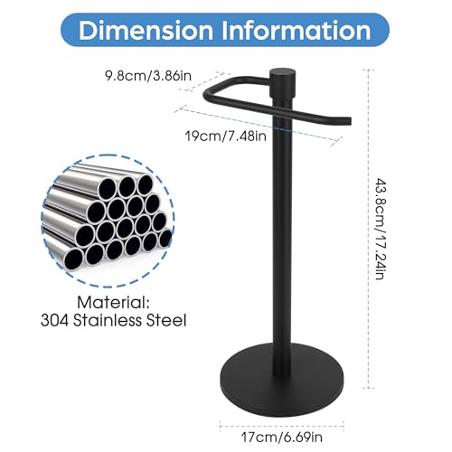 Top-spring Hand Towel Holder Stand Stainless Steel Free with Heavy Base by Top-spring - Used condition - Image 2