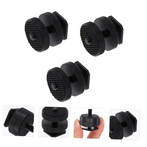 Adaptador de tornillo para trípode GALPADA de 3 piezas para soporte doble de cámaras 7