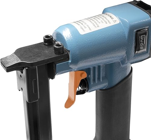 Güde Druckluft-Klammergerät KN 14 (Anschlussgewinde IG 1/4 , 0,95 mm Klammerstärke, inkl. 1800 Klammern (8/10/14 mm), Tragekoffer, Ölflasche, 2 Inbusschlüssel, Rollbandmaß)