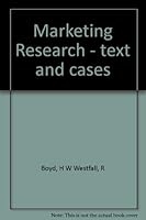 Marketing Research Text and Cases B000RHCXJM Book Cover