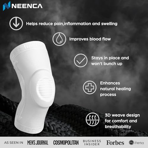 Image of NEENCA Professional Knee Brace for Knee Pain Relief, Medical Knee Support with Patella Pad & Side Stabilizers, Compression Knee Sleeve for Meniscus Tear, ACL, PCL, MCL, Joint Pain, Runner, Workout...