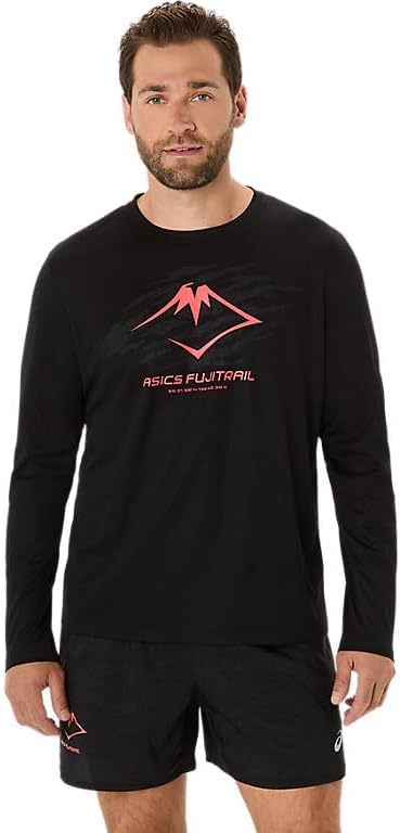 ASICS Men's Fujitrail Logo Long Sleeve TOP Running Apparel