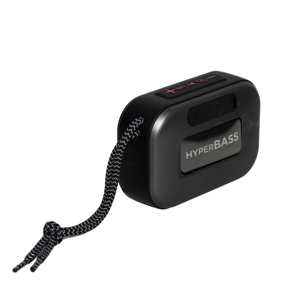 Aiwa BST-130TN | Altavoz Bluetooth portátil 5 W | Iluminación RGB y Radio FM | Bluetooth 5.3, TWS y Manos Libres | Reproducción USB, microSD y AUX-IN | Color Negro/RGB