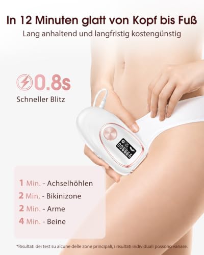 Haarlosy IPL Geräte Haarentfernung Laser mit Schmerzfreie Kühlfunktion – Ansicht 5