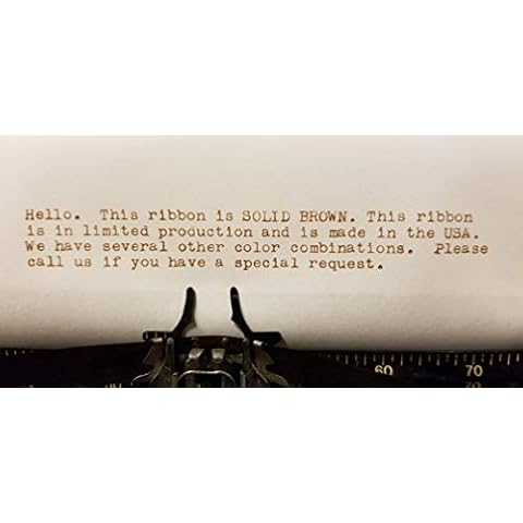 Universal Typewriter Ribbons - Custom Color Twin Spool Typewriter Ribbons (Solid Brown) Cover