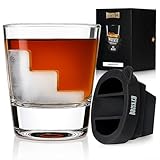 Whiskey Wedge Glass Set | Old Fashioned Whisky | Best Accessories & Gifts for Drinking Bourbon and Scotch | Perfect Whisky Gifts for Men… (Step Ice)