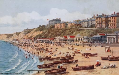 Lienzo cuadro pintura murales decor el West Cliff Bournemouth de 60x90cm