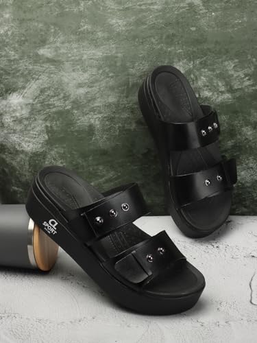 Image of Carlton London women's Adjustable Double Strap Platform Sandals