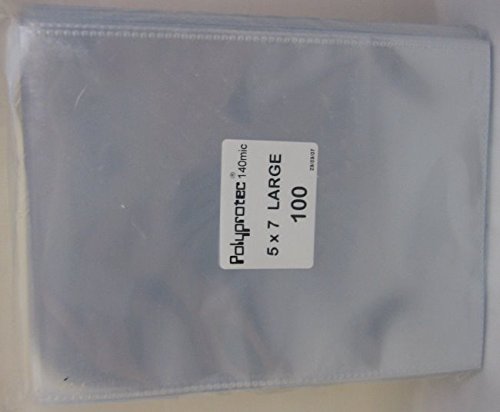 Polyprotec Large Sleeves 7" x 5" (Pack of 100)