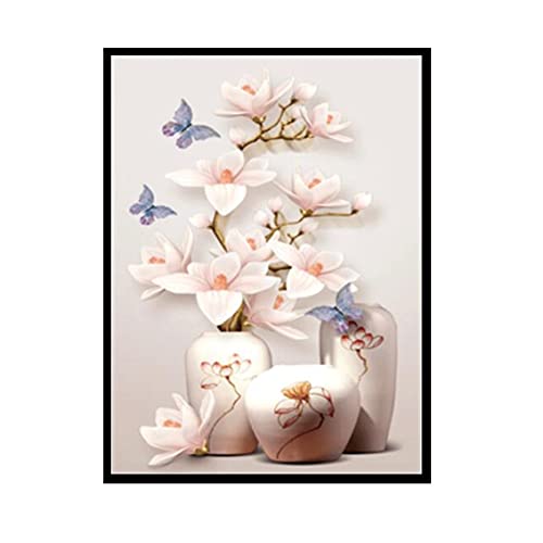 Diamant Peinture Vase orchidée kit complet grand format 50x120cm pour loisir créatif