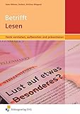 deutsch betrifft uns die räuber  Betrifft Lesen - Texte verstehen, aufbereiten und präsentieren: Arbeitsheft