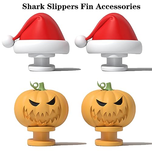 Spooky Shark Slides Glow in The Dark Halloween Shark Slides Christmas Shark Slides Halloween Shark Shoes Santa Shark Slides Slippers for Women Men2