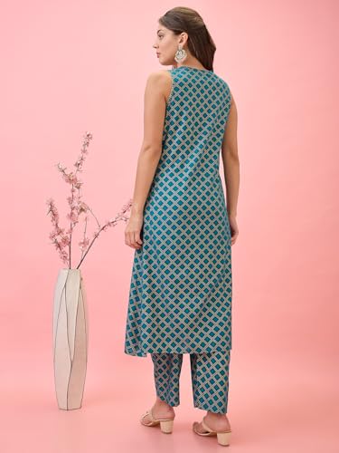 Image of Globus Women Kurta Set (3641109001 White S)