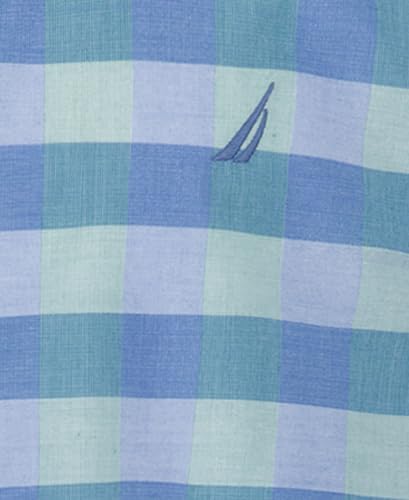Image of Nautica Boys Short Sleeve Woven Button-Down Shirt. Light Weight & Breathable