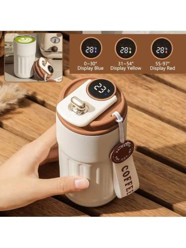 Image of Personalized Coffee Tumbler with Name, Double Wall Insulated Customized Travel Mug with Lid, Coffee Mug for,Men Valentine Day Gifts, Corporate Gifts for Employee (BR)