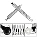 Silscvtt 2 Pcs Silver Rear Trunk Lid Return Spring Right and Left Side Replacement for F10 F10N 528i 550i 535i 2011-2016 Replacement for 51247204367 51247204366