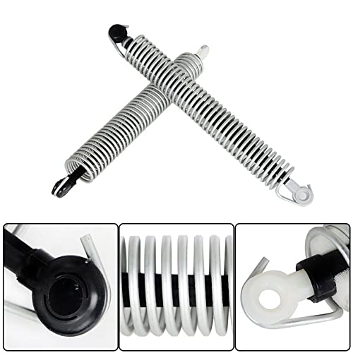 Image of Silscvtt 2 Pcs Silver Rear Trunk Lid Return Spring Right and Left Side Replacement for F10 F10N 528i 550i 535i 2011-2016 Replacement for 51247204367 51247204366