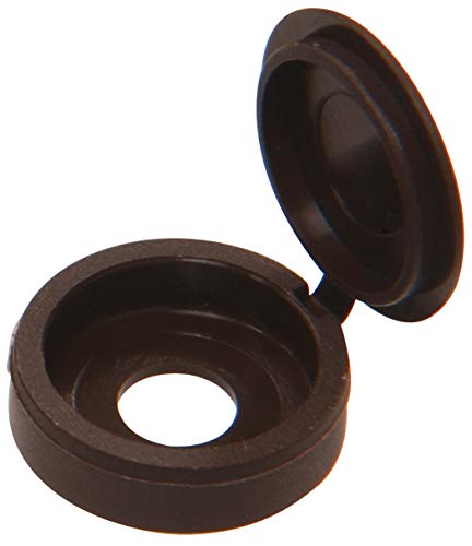 The Hillman Group 59053 Hinge Screw Cover, 1/4-Inch, Brown, 8-Pack