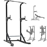 Chaise Romaine Station de Musculation Complet, Pull Bar Barre de Tractions sur Pieds, Barres de Traction Support d'Entraînement Dips Pull Up Fitness Power Tower, Barre Traction Stable Charge 150KG