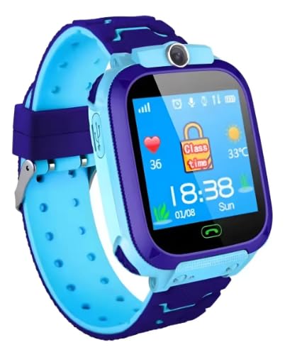 Howear Relógio Smartwatch Infantil Rastreador Chip Camera Gps Sos (Azul)