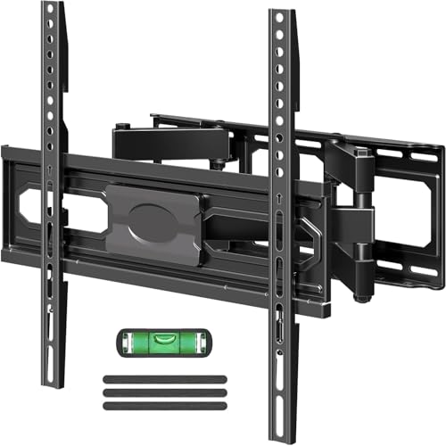 MOUNTUP TV Wall Mount for 26-65 Inch Flat Curved LED LCD Screen TVs Full Motion TV Mount, Tilt Swivel Extension Wall Mount TV Bracket with Dual Articulating Arms, Max VESA 400x400mm, Holds up to 99lbs