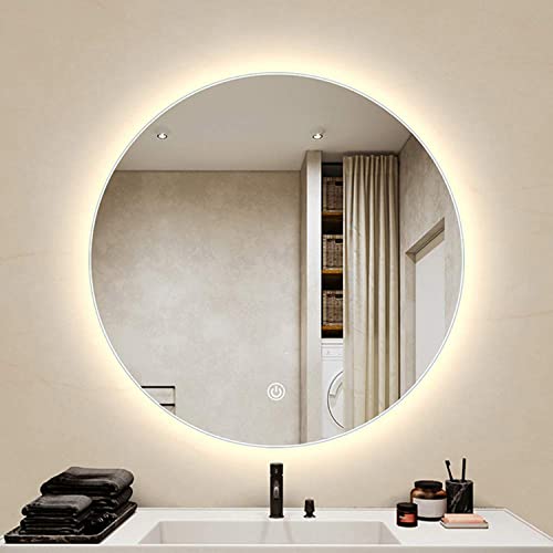 LED-Badezimmerspiegel 61x81 Cm – Dimmbar, 3 Farbtemperaturen, Anti-Beschlag, IP54, Für Wandmontage