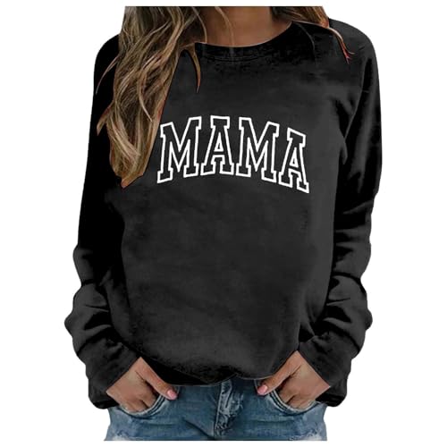 Sweat-shirt à col rond avec coupe ample douce et confortable pour style décontracté